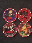 SET 4 HARD ROCK CASINO LAS VEGAS CHIPS UNCIRCULATED FREE SHIPPING D2 — photo 1