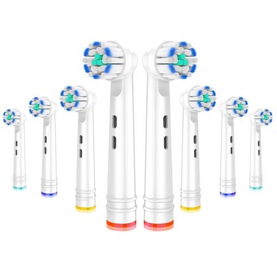 Toothbrush Heads Fit for Bitvae Rotary Toothbrushes, White, 8PCS, Ultrathin B...