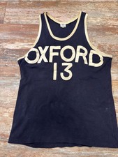Vintage 1950s/60s Oxford University Basketball Jersey England Umbro Small Origi