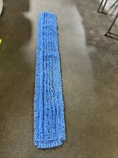 Reusable 60" X 5” Cotton Nylon Dust Mop Head for Industrial Floor Cleaning