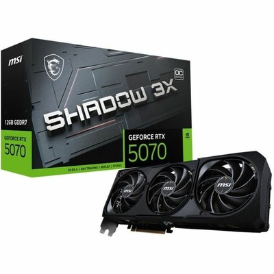 MSI RTX 5070 12G SHADOW 3X OC 7680 x 4320 2.54 GHz Boost Clock 192 bit Bus Width