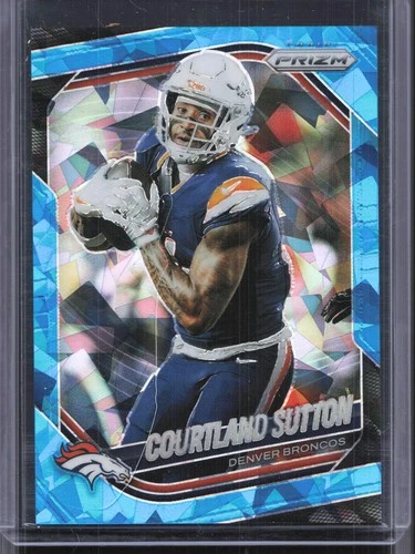 2025 Panini Prizm Football Blue Ice Courtland Sutton #163