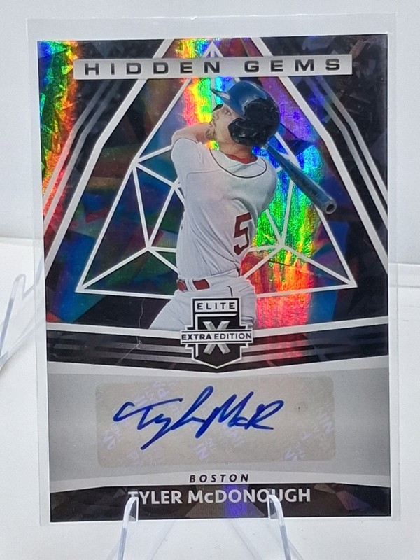 2022 Panini Elite Extra Edition Tyler McDonough Hidden Gems Auto Boston Red Sox