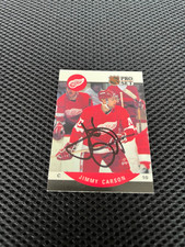 JIMMY CARSON 1990-91 PRO SET AUTOGRAPH CARD