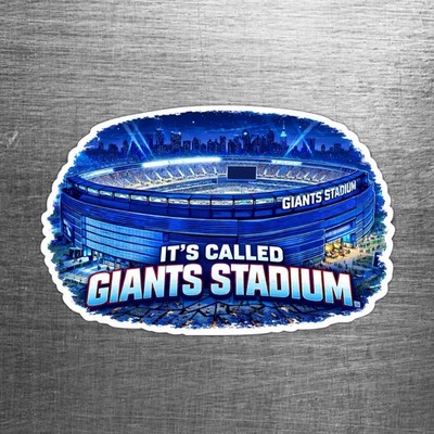 New York Football  Its Called Giants Stadium  Custom Sticker Metlife Stadium