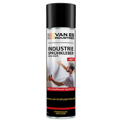 VAN ES Sprühkleber Spray 500ml extra stark Kontaktkleber Billardtuch Flies