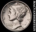 1939 Silver Mercury Dime - Scarce  High Grade  Lustrous  No Reserve  #K737