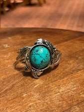 Turquoise Cuff Bracelet | Kingman | 925 Sterling Silver A560