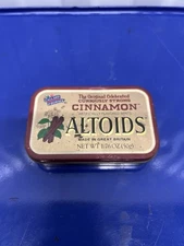 Altoids Cinnamon Vintage Flat Top Very Rare Collectible Tin Has Mints