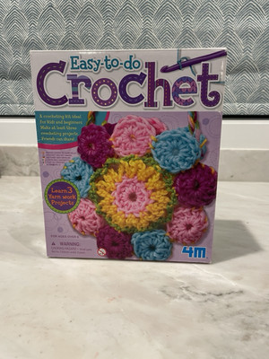 4M Easy-to-do Crochet - NEW, SEALED - Learn 3 yarn work projects!