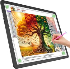 A4 Light Board for Diamond PaintingSuper Bright Magnetic Light Pad with Side....