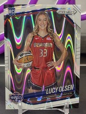 2025 Panini Prizm WNBA Lucy Olsen #145 RC Variation White Seismic Prizm