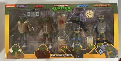 2024 TMNT Punk Disguise Turtles 7  Action Figures 4-Pack NECA Sealed 