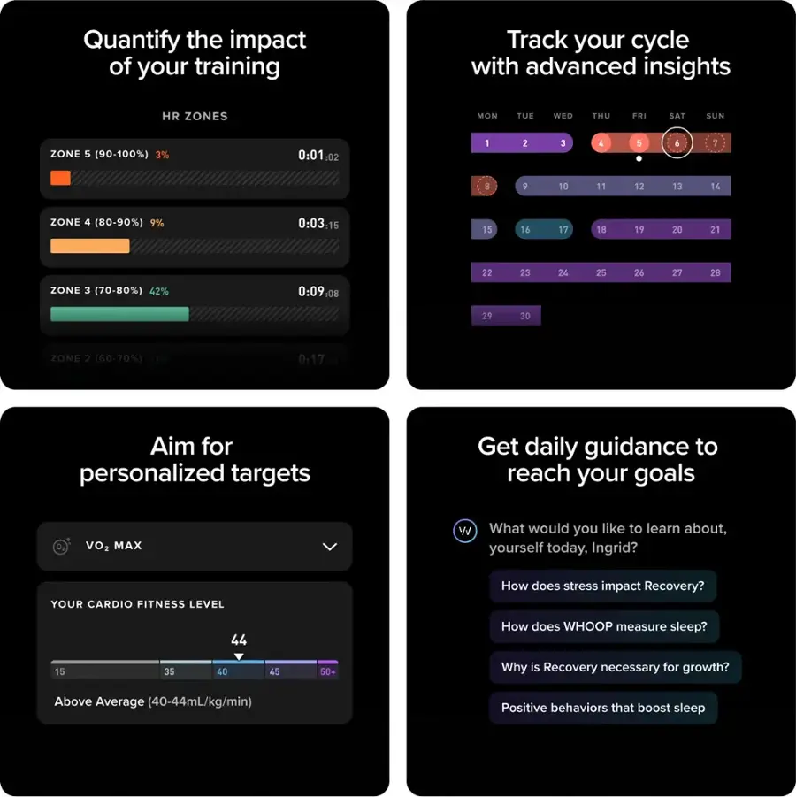 WHOOP - 5.0 One - Health and Fitness Tracker - 12-Month Membership