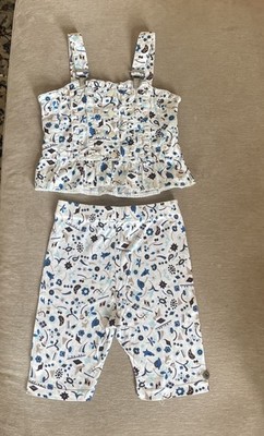 Adorable Jottum Netherlands 2pc Set Tank Shirt & Long Shorts Sz 116, US 6