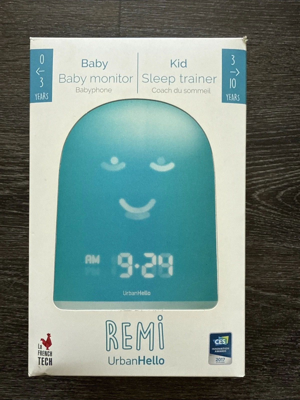UrbanHello REMI 5-in-1 Baby Monitor Sleep Tracker Training Clock Night Light