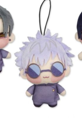 Jujutsu Kaisen Satoru Gojo Chopinui Puchi Plush Doll Mascot 11cm