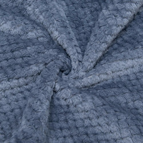 Light Weight 280GSM Diamond Fleece Blanket Reversible Soft Coral Plush Throw - Picture 5 of 67