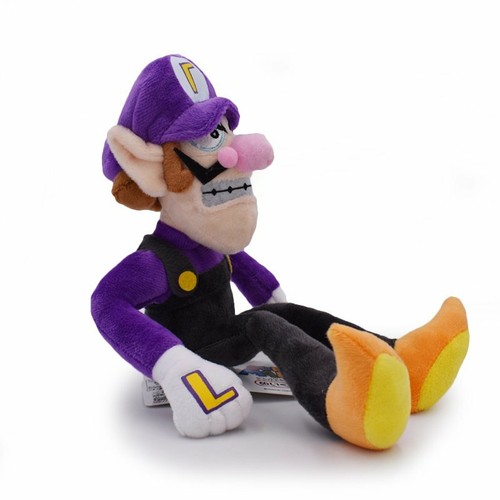 11" Super Mario Bros Waluigi Soft Plush Toys Stuffed Doll Kid Xmas Birthday Gift - Picture 2 of 6