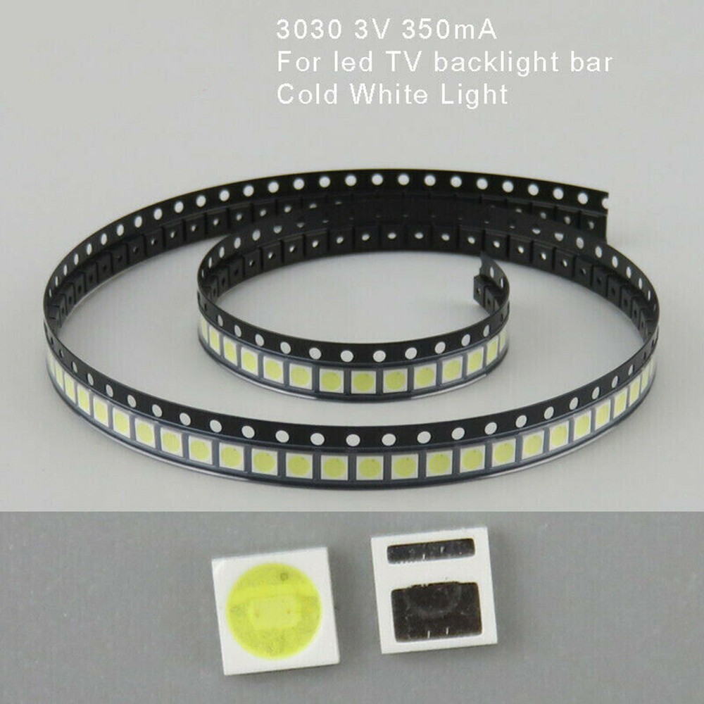 100Pcs 3030 3V 350mA SMD Lampe Perlen for LED TV Rücklicht / Modul Licht Ersatz