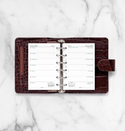 Filofax Taschenbuch 2025 - Woche auf einer Seite Beilage 68226 - UK Verkäufer - Bild 3 von 4