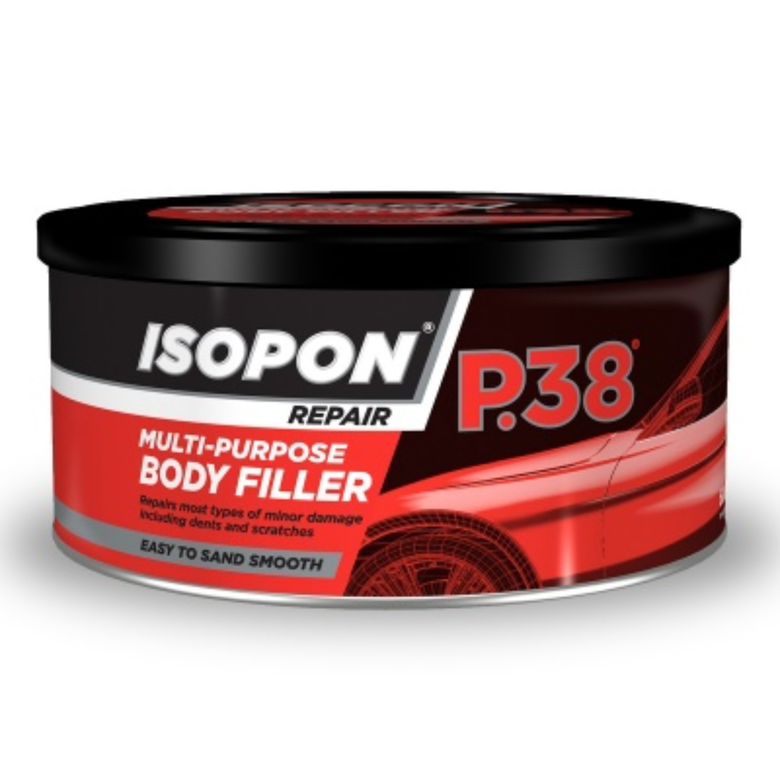 U-POL Davids Isopon P38 Easy Sand Car Body Filler Repairs Scratch Repair 250ml