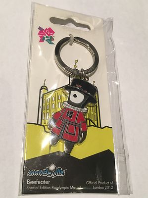 London Paralympics 2012 Mandeville Metal Beefeater Key Ring