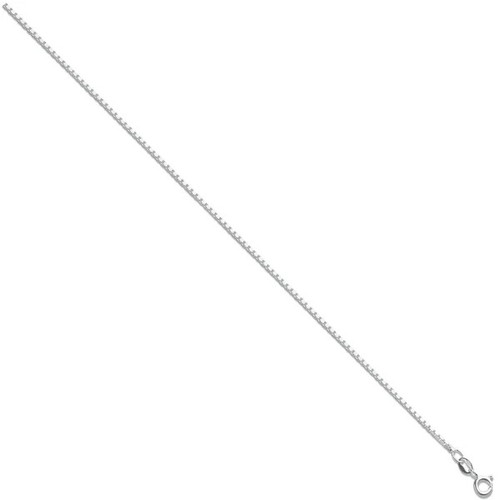 925 Sterling Silver 1.1mm Box Chain - Picture 2 of 3