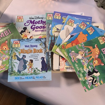 1980's Disney Read-Along 10 Books and 6 Tape Cassette Lot | eBay