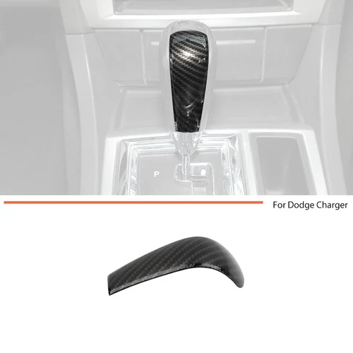 Carbon Center Gear Shifter Knob Cover Trim for Dodge Charger/Chrysler 300C 04-10 - Picture 2 of 16