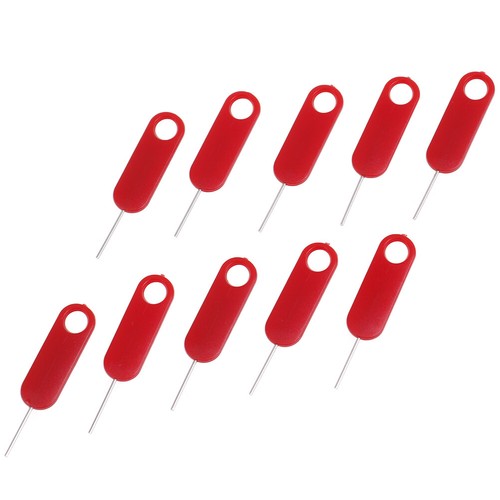 10 pc Red sim card tray removal eject pin key tool~j JzLDUKL B1Axii..x - Photo 6 sur 10
