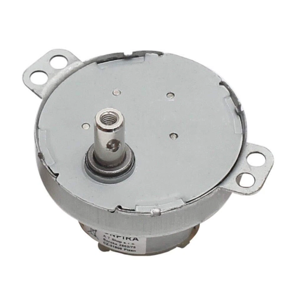 12V Motor Langsamläufer Elektromotor Drehteller Getriebemotor Stecker Netzteil - Bild 4 von 4