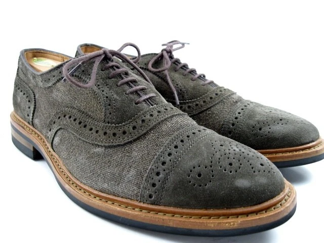 Allen Edmonds "STRANDMOK" Puntera Gorra Oxford 9 D Loden Gamuza DESCONTINUADO (513N) Foto 2 de 4