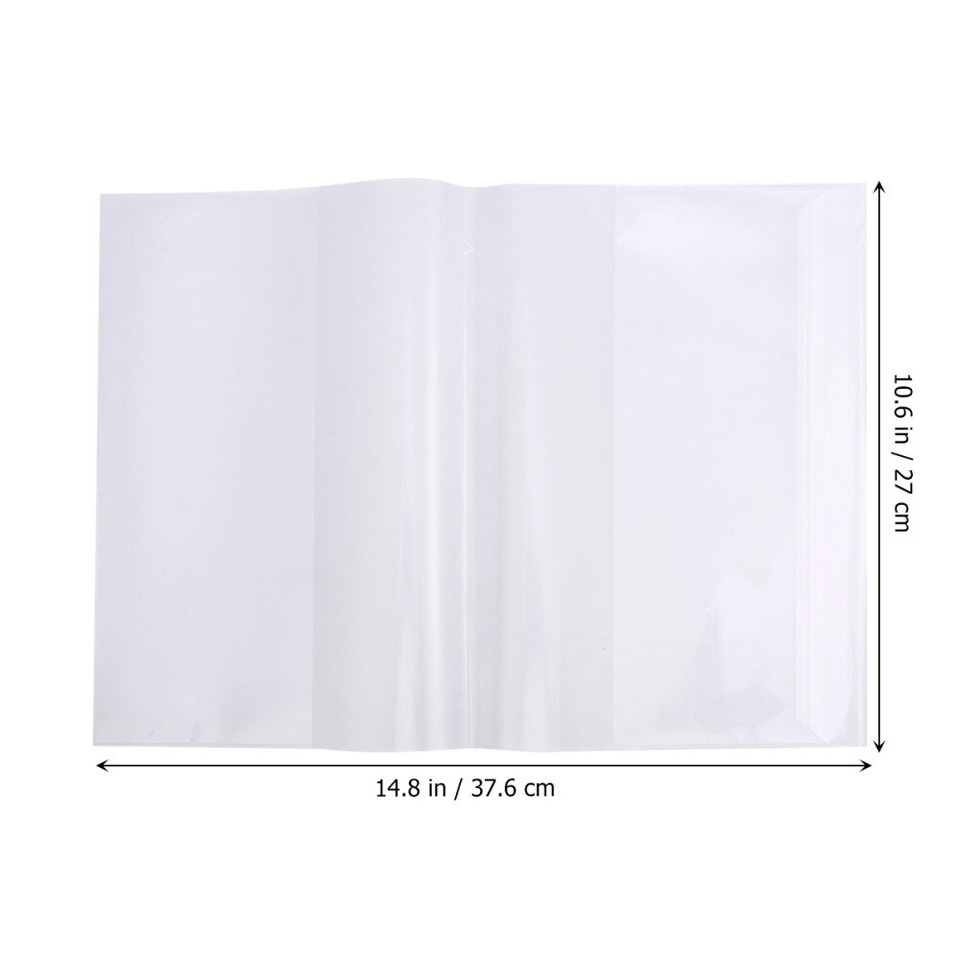 5 Pcs Clear Book Cover Sticker A4 Covers Stretchable Student eBay