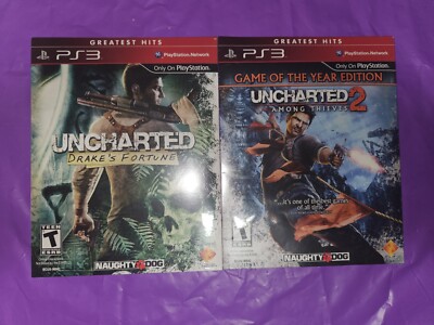 Uncharted Drakes Fortune & 2 Sony PS3 Playstation Sealed Lot Of 2