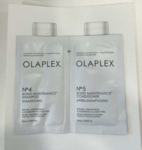 NEW Olaplex No 4 / No 5 Shampoo Conditioner Foil Packet Set Duo 10ml/.34 oz Each - Picture 1 of 1