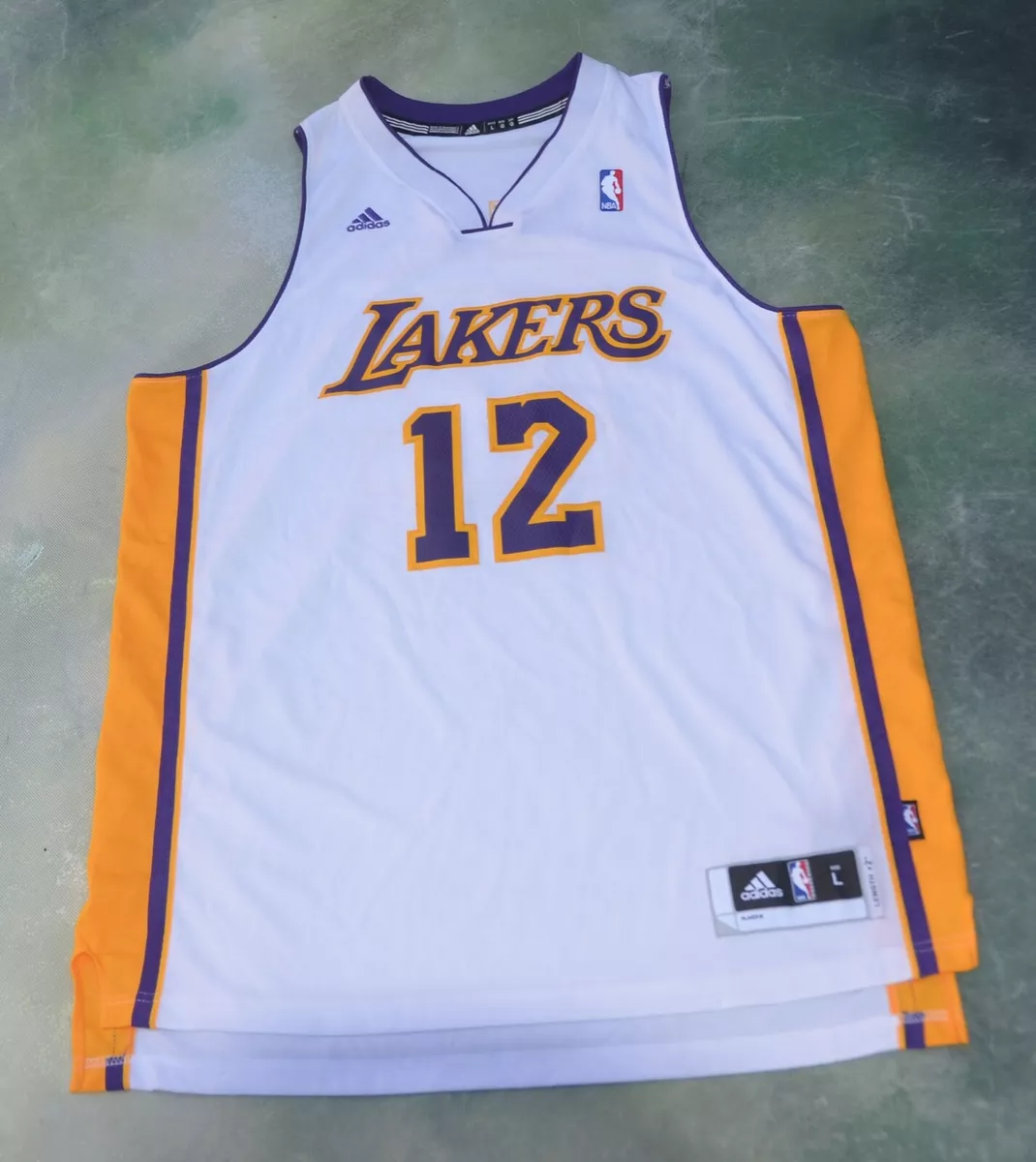 Adidas NBA Los Angeles Lakers Dwight Howard #12 Jersey Size L.