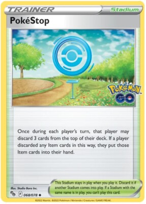 PokeStop 068/078 - Pokemon Go - Pokemon TCG - NM