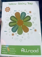 20Pcs Sticky Fly Trap Paper Yellow Traps Fruit Flies Insect Glue Catcher USA