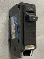 THQL1115 - old style - TQL1115 GE Plug-In CIRCUIT BREAKER 15 Amp 240V 1P 15A