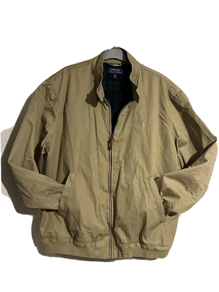 POLO RALPH LAUREN BARRACUDA HARRINGTON JACKET TAN XL EXCELLENT
