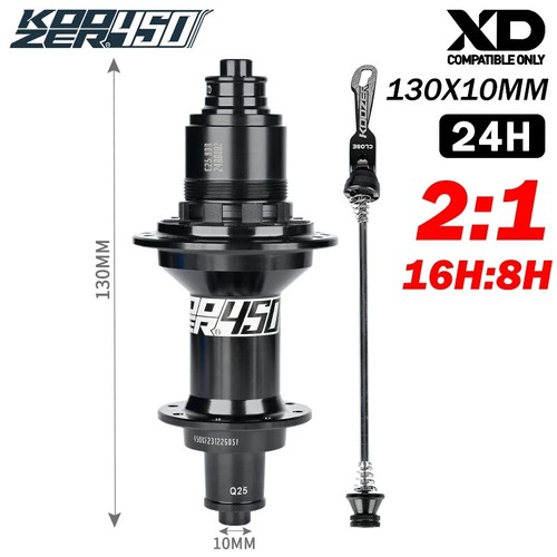 Road Bicycle Hubs V Brake Front 2 Rear 4 Bearing Hub 20 24 Holes HGR XDR MSR - Picture 15 of 37