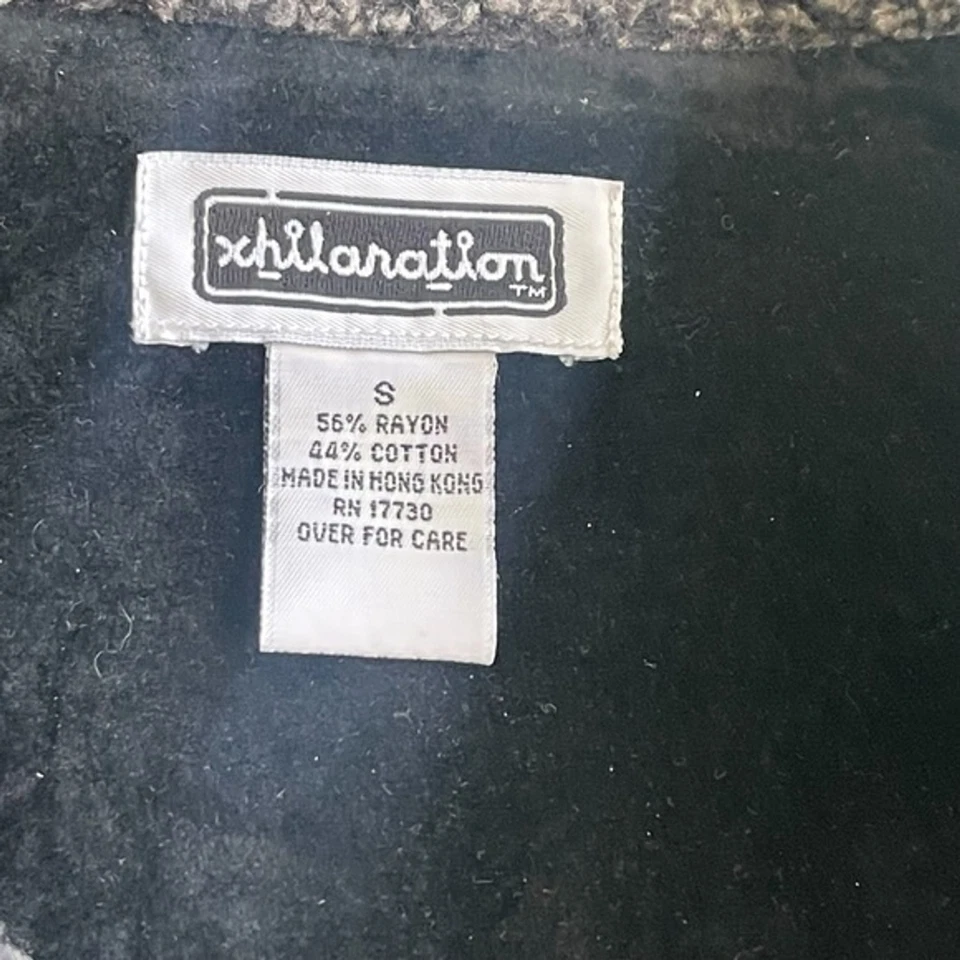 Chaqueta corta vintage de pana de oveja Y2K Xhilaration doble pecho talla pequeña Foto 4 de 4