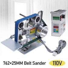 110V Belt Sander Bench Grinder Knife Sharpener with Large Table Polishing Sander