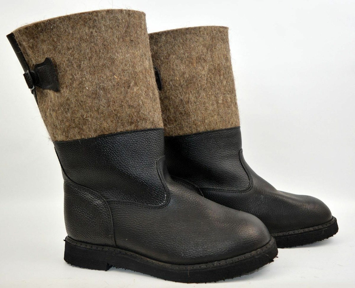 Original Russische Filzstiefel, Walenki, Valenki (Angler modern)