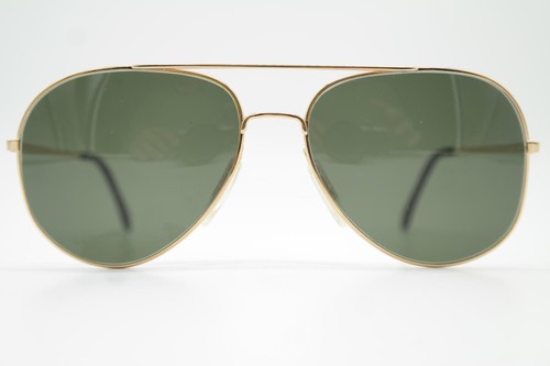 Vintage Sunglasses Zeiss 5480 Gold Oval Sunglasses Glasses