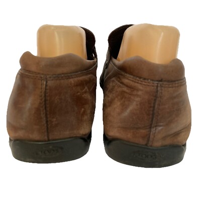 Tods Brown Leather Bit Strap Loafers Dress Shoes Mens 9.5  display picture 1
