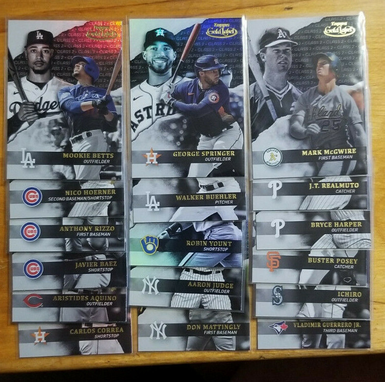 2020 Topps Gold Label Class 2 Black parallel you pick choice 