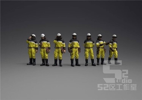 1/144 1/100 1/60 Scale Maintenance Ground Crew Scene Figures Miniature Model - Picture 8 of 11