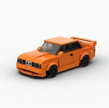 BMW M3 E30 | Orange | Building Brick Set MOC - 439 Pieces